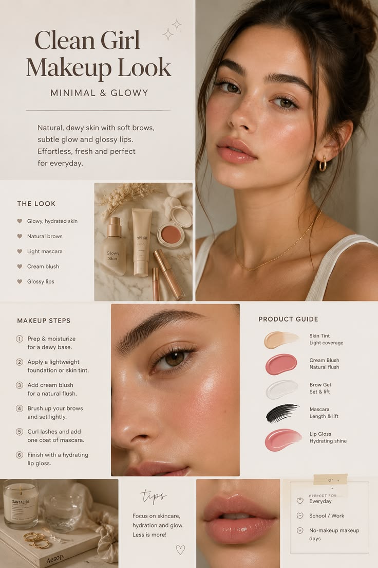 Everyday Natural Makeup Look for a Soft and Effortless Glow